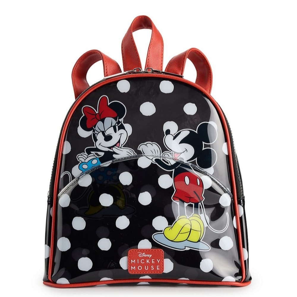 NWT!  Disney Mickey and Minnie Mouse Polka Dot Mini Backpack